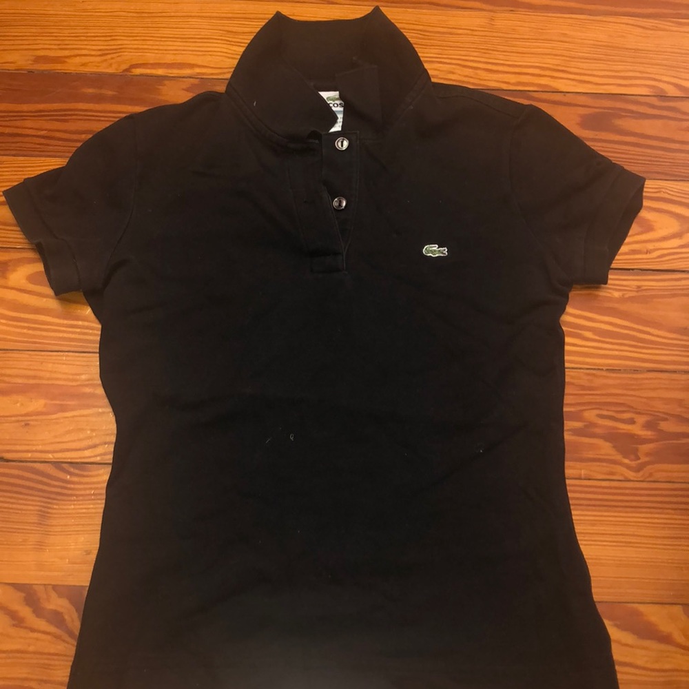 Women’s Lacoste Black Polo